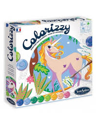 [SEN4507LICORNES] Peinture par numéros "Colorizzy" - licornes