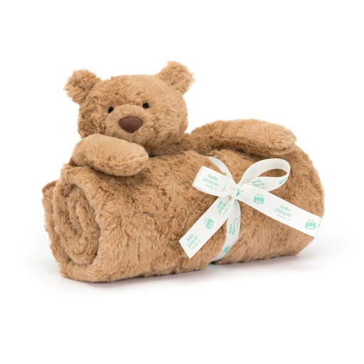 [JELBLNK4BAR] Peluche couverture nounours "Bartholomew Bear Blankie"