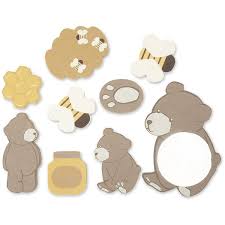 [THA1235] Jouets en mousse pour le bain (9 pces) - Ours