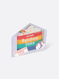 [EATRAINBOWCAKE] Chaussettes unisexes et taille unique "Rainbow Cake" (adulte)