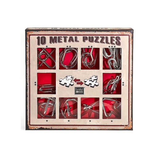 [EUR4733] Set de 10 casse-têtes en métal