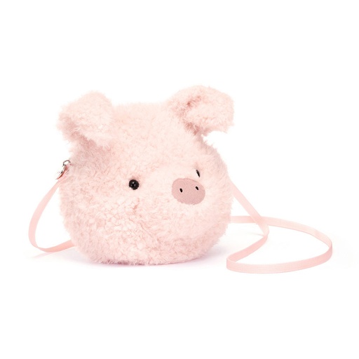 [JELL4PGB] Sac bandoulière en peluche cochon "Pig Bag"
