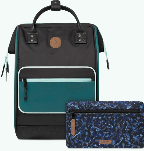 [CABSALTLAKECITY] Sac à dos Cabaia avec deux pochettes interchangeables "Salt Lake City" taille L