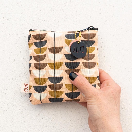 [ZUZCARREE] Petite pochette carrée en coton