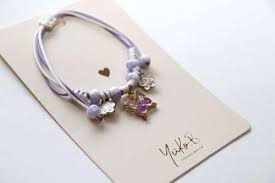 [YUKYB500-177] Bracelet "papillon parme"
