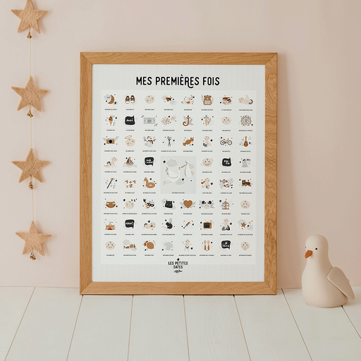 [MESPREMIERESFOISL'ORIGINALE] Affiche à dater "Mes premières fois" peau claire