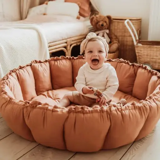 [PLABLOOMSTRIPESBROWN] Tapis Play&Go 3-en-1