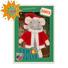 [SAMETJULIAMH20035] Peluche souris "Santa" de "Sam et Julia"