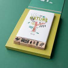 [LONAC011U] Set tampons en bois - nature