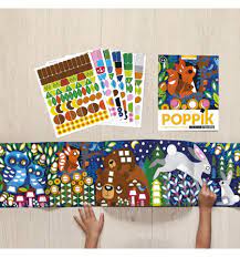 [POPMAT016] Mon panorama en gommettes "Les bébés animaux"