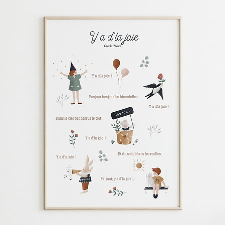 Poster A3 "Y'a de la joie"