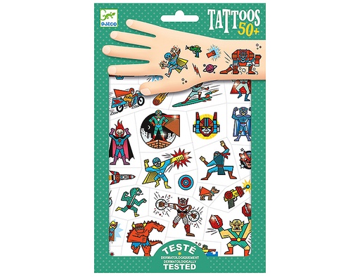 [DJ09614] Tatouages "Heroes vs villains"