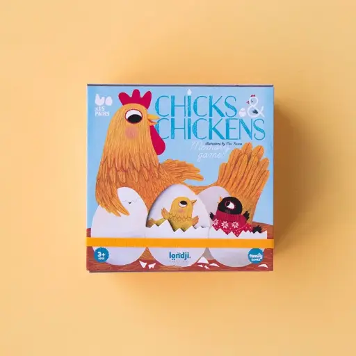 [LONDI022U] Jeu de mémory "Chicks & Chicken"