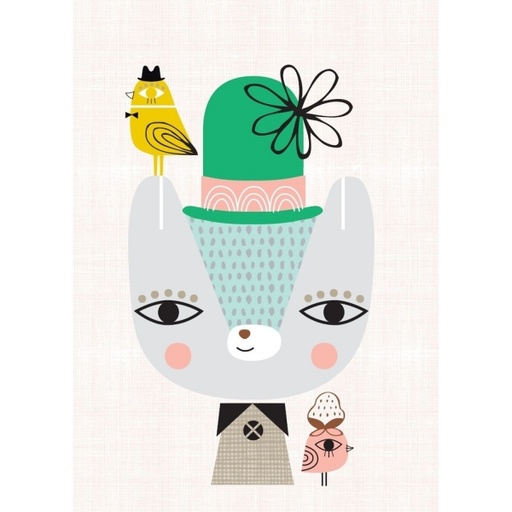 [P27] Poster "Thierry the bear" 29.7 x 42cm