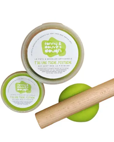 Pâte à modeler artisanale suisse - T'as une tache... pistache
