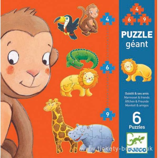 [DJ07114] Puzzle géant "Ouistiti et ses amis" 