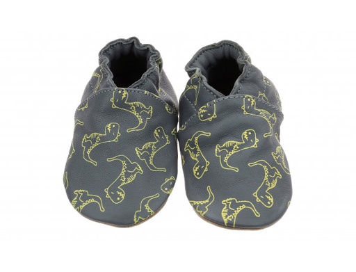 [AH21ROB875220crazydino] Pantoufles en cuir végétal souple