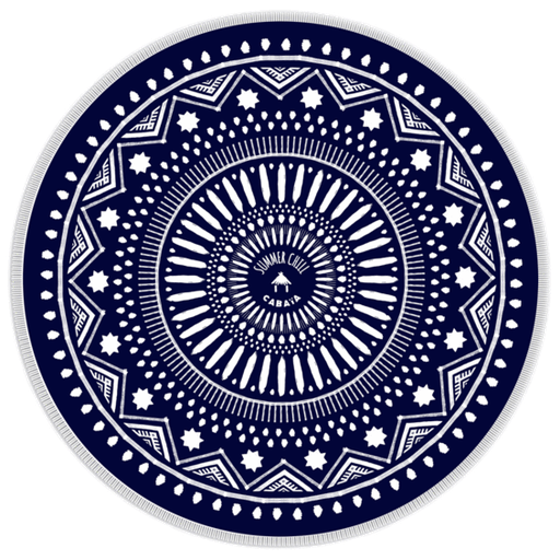 [CABOAHU] Serviette ronde de plage "Oahu"