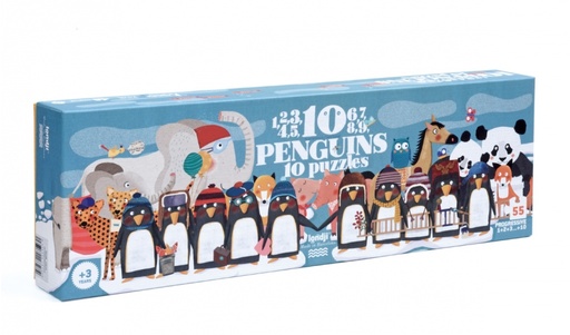 [LONPZ348U] Puzzle "10 penguins"