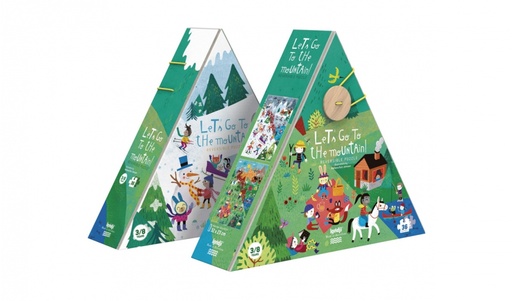 [LONPZ450U] Puzzle réversible "Let's go to the mountain" - 36 pièces