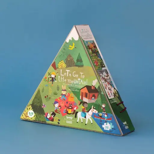 [LONPZ450U] Puzzle réversible "Let's go to the mountain" - 36 pièces