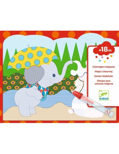 [DJ09065] Coloriages magiques "Caché dehors"