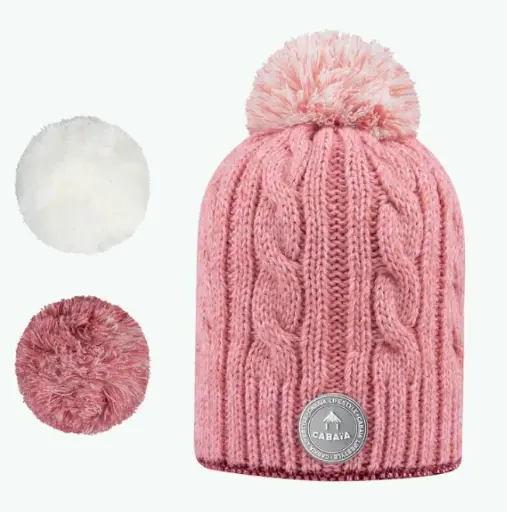 [AH22CABTUXEDO] Bonnet avec 3 pompons interchangeable Adulte " Tuxedo"