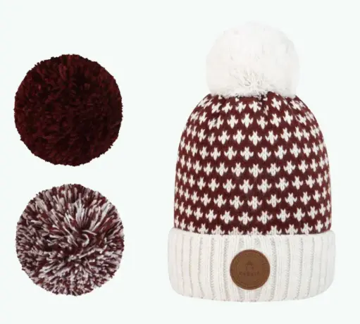 [CABalaska] Bonnet avec 3 pompons interchangeables "Alaska"