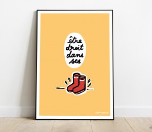 Affiche Melody Leblond "être droit dans ses bottes"
