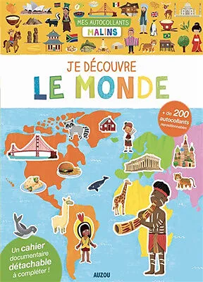 [AUZAC2000022-1] Mes premiers autocollants "Je découvre le monde"