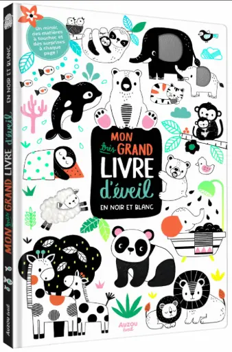 [AUZEV400421] Mon très grand livre d'éveil en noir et blanc