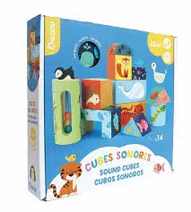 [AUZJV2200031] Cubes sonores avec 14 cubes