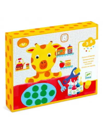 [DJ09880] Peinture à l'éponge "Les aventures des doudous"