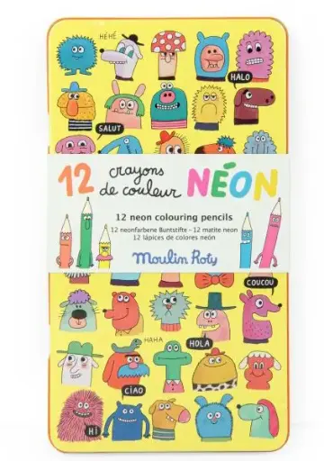 [MOU716608] 12 crayons de couleur Néon 