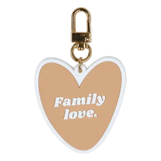 [WAGSKU050_017] Porte-clés coeur "Family love"