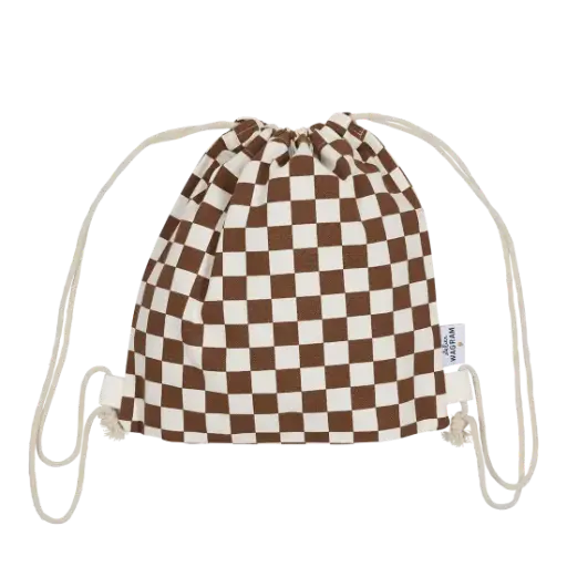 [WAGSKU074_004] Sac à cordons "Damier"