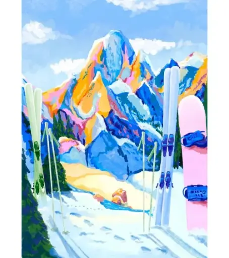 [PIESNOWMUSTGOON] Puzzle 1000 pièces "Snow must go on"  