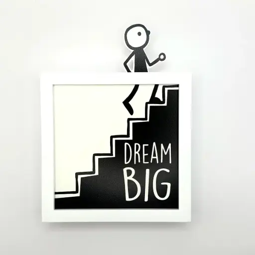 [FUNDREAMBIG] Carte décoration murale "Dream Big"