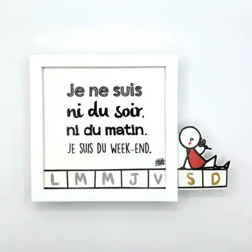 [FUNLEWEEKEND] Carte décoration murale "Le Week-end" 