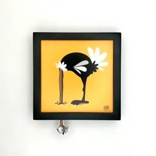 [FUNLAUTRUCHE] Carte décoration murale "L'Autruche"  