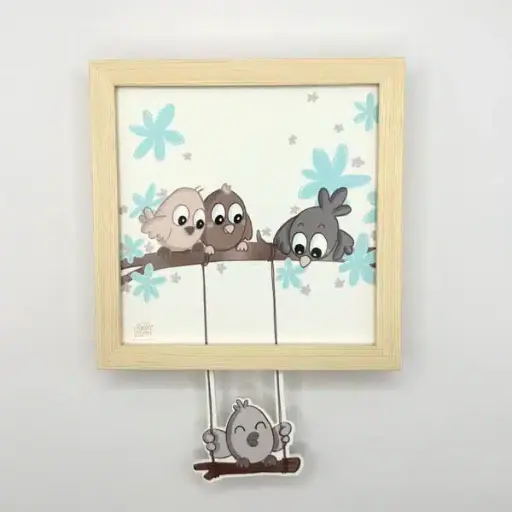 [FUNAIRDEPRINTEMPS] Carte décoration murale "Air de printemps"   