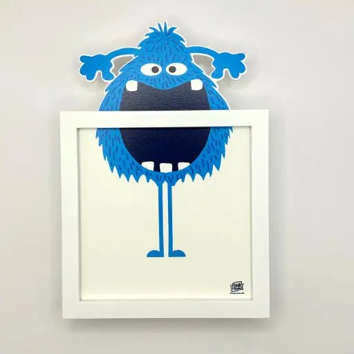 [FUNBLUEDABEDIDABEDA] Carte décoration murale "Blue Dabedidabeda"