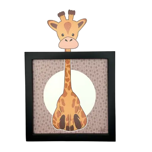 [FUNLAGIRAFE] Carte décoration murale "La Girafe"        