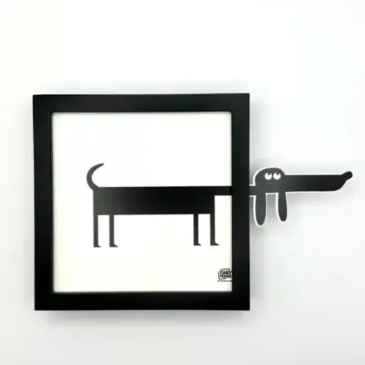 [FUNLETECKEL] Carte décoration murale "Le Teckel"        