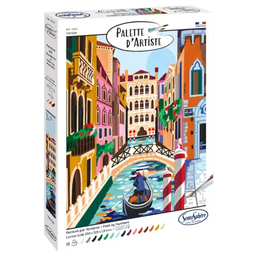 [SEN45217] Palette d'artiste peinture aux numéros "Venise"