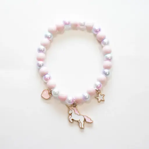 [YUKYB-500-083] Bracelet en perles "Licorne"