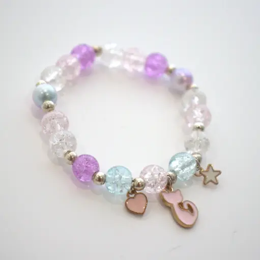 [YUKYB-500-090] Bracelet en perles "Chat"