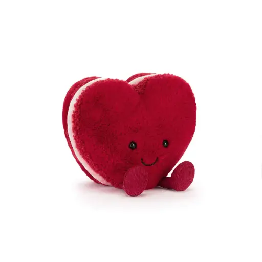 [JELA4MACHR] Peluche coeur macaron "Amuseables Colette Heart Macaron (Red)"