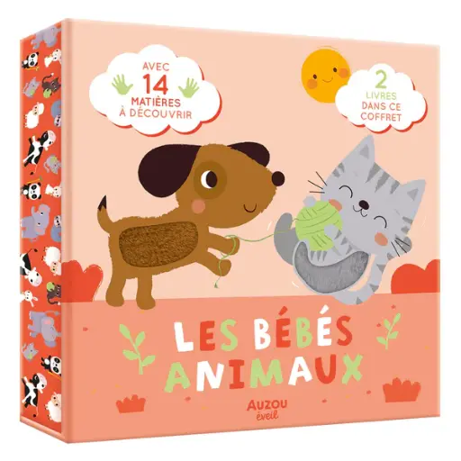 [AUZEV210069-1] Coffret "Les bébés animaux" avec 2 livres