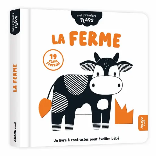 [AUZEV220020-2] Livre en noir et blanc "La ferme"